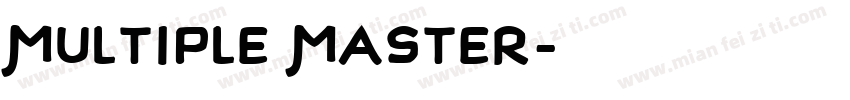 Multiple Master字体转换